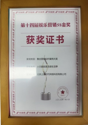娱乐营销5S金奖